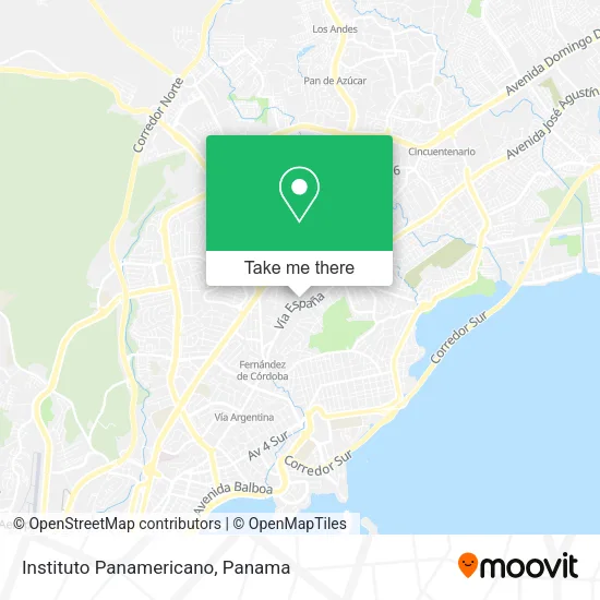 Instituto Panamericano map