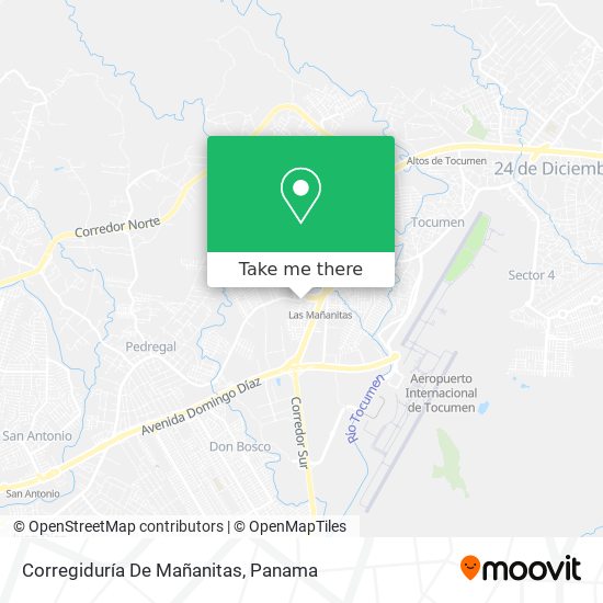 Corregiduría De Mañanitas map