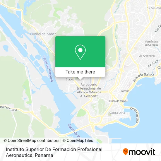 Mapa de Instituto Superior De Formación Profesional Aeronautica