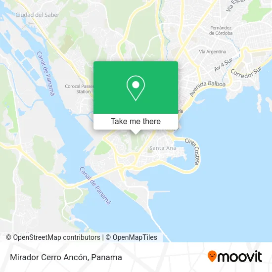 Mapa de Mirador Cerro Ancón