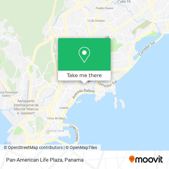 Pan-American Life Plaza map