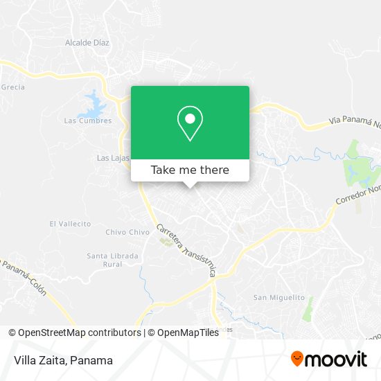 Mapa de Villa Zaita