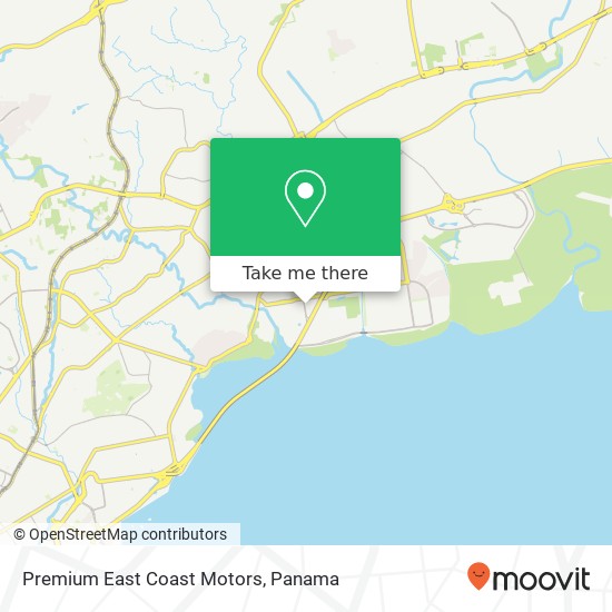 Premium East Coast Motors map