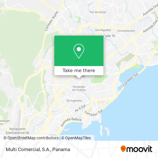 Multi Comercial, S.A. map