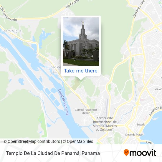 Templo De La Ciudad De Panamá map