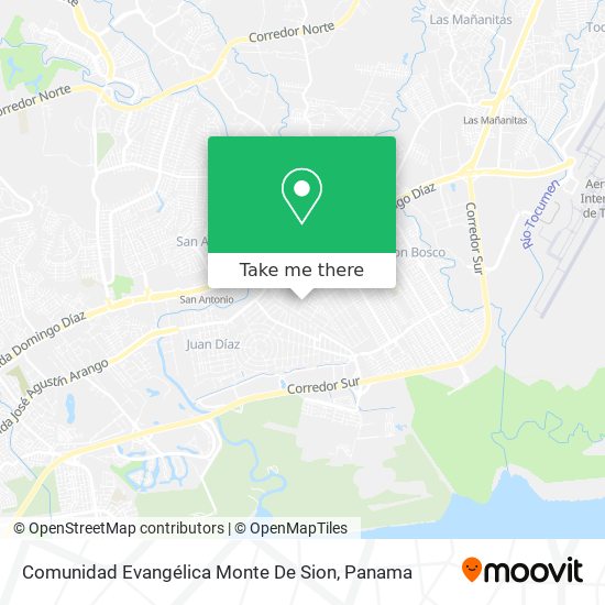 Comunidad Evangélica Monte De Sion map