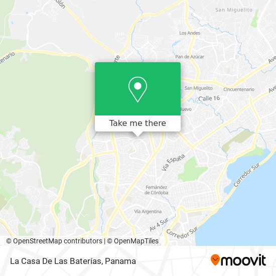 La Casa De Las Baterías map