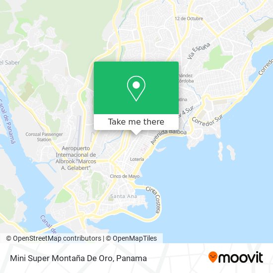 Mini Super Montaña De Oro map