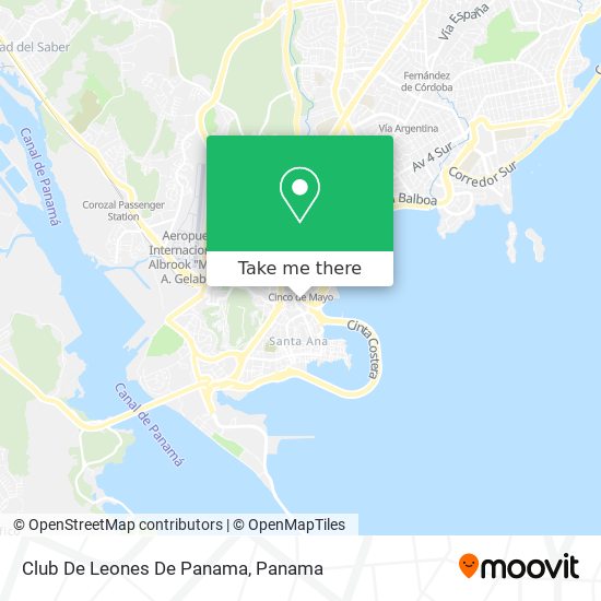 Mapa de Club De Leones De Panama