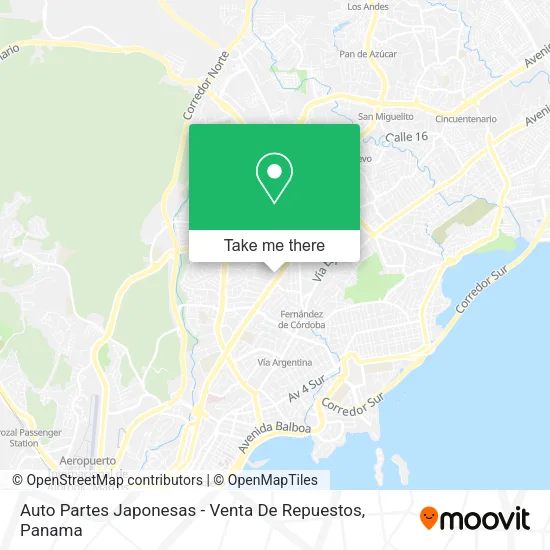 Mapa de Auto Partes Japonesas - Venta De Repuestos