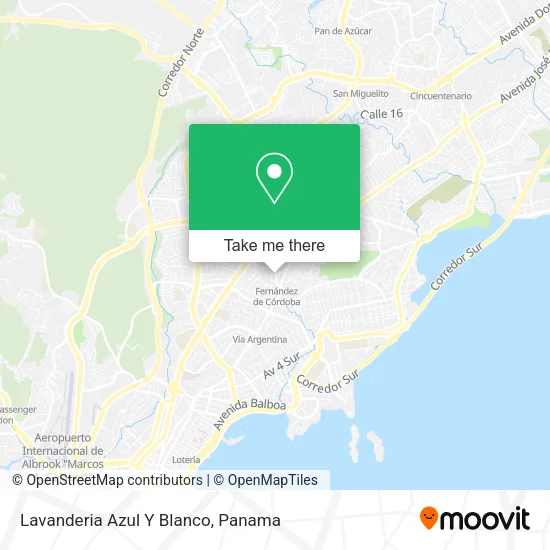 Mapa de Lavanderia Azul Y Blanco