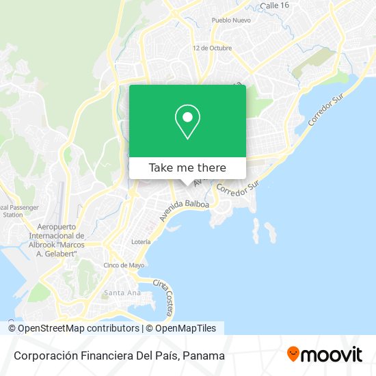 Corporación Financiera Del País map