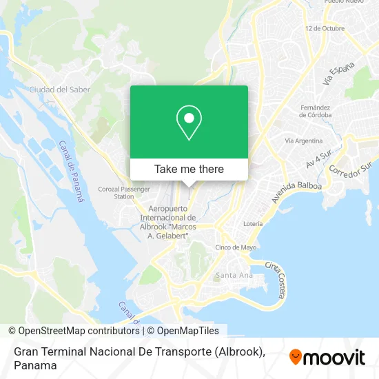 Gran Terminal Nacional De Transporte (Albrook) map