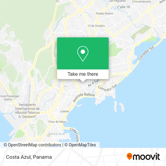 Costa Azul map