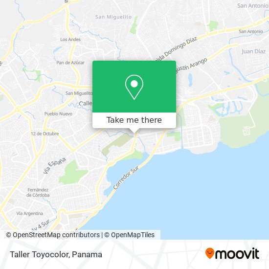Taller Toyocolor map