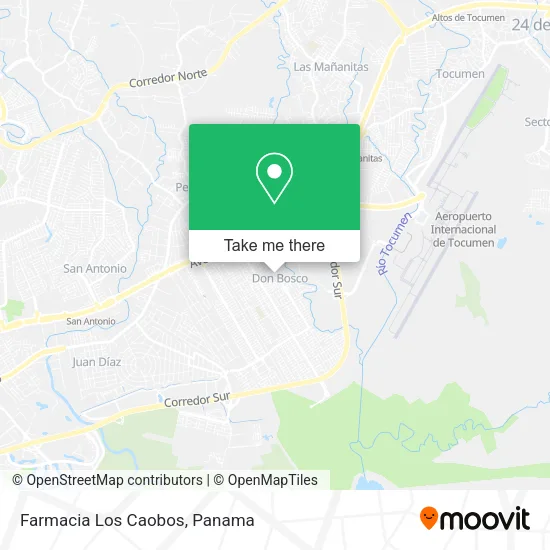 Mapa de Farmacia Los Caobos