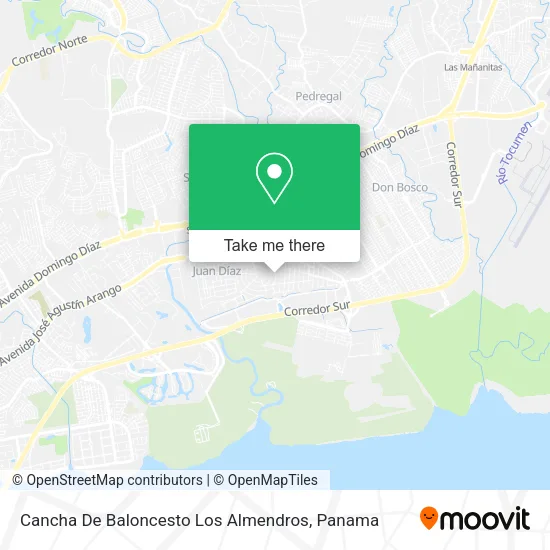 Cancha De Baloncesto Los Almendros map