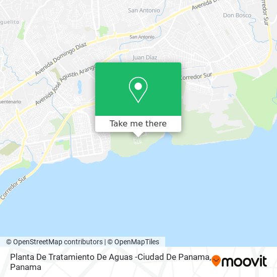 Planta De Tratamiento De Aguas -Ciudad De Panama map