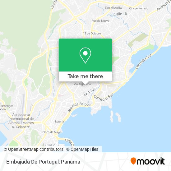 Embajada De Portugal map