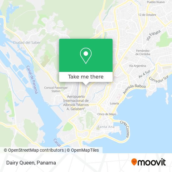 Mapa de Dairy Queen