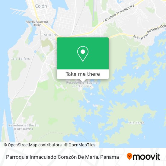 Mapa de Parroquia Inmaculado Corazón De María