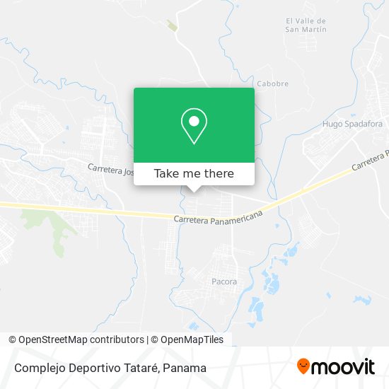 Complejo Deportivo Tataré map