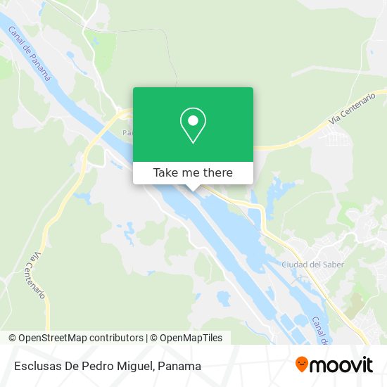 Esclusas De Pedro Miguel map