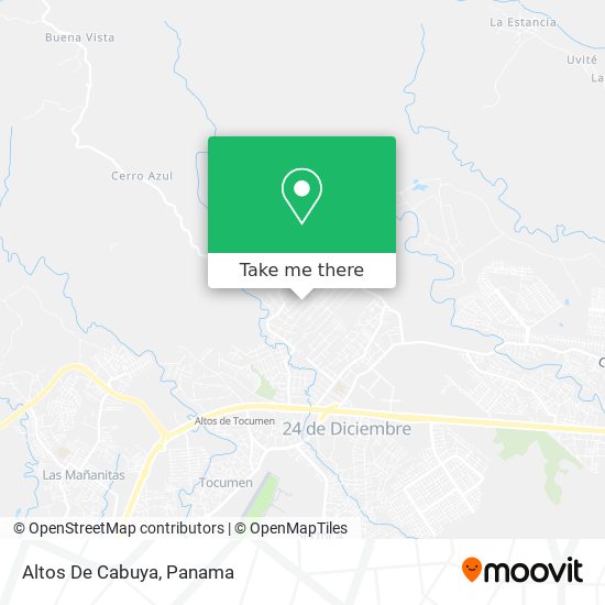 Altos De Cabuya map