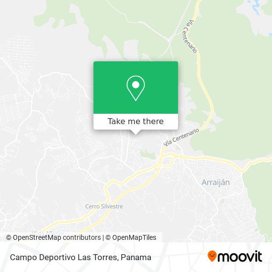 Mapa de Campo Deportivo Las Torres