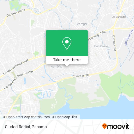 Ciudad Radial map