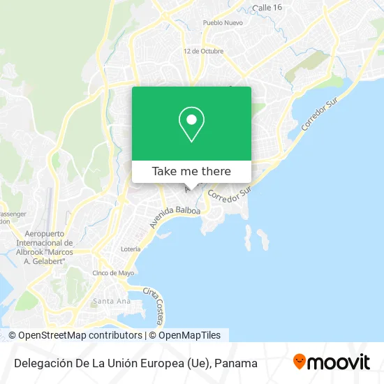 Delegación De La Unión Europea (Ue) map
