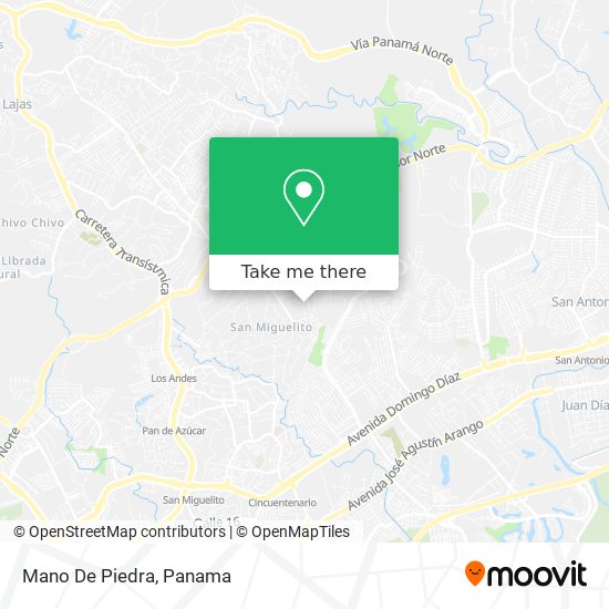 Mano De Piedra map