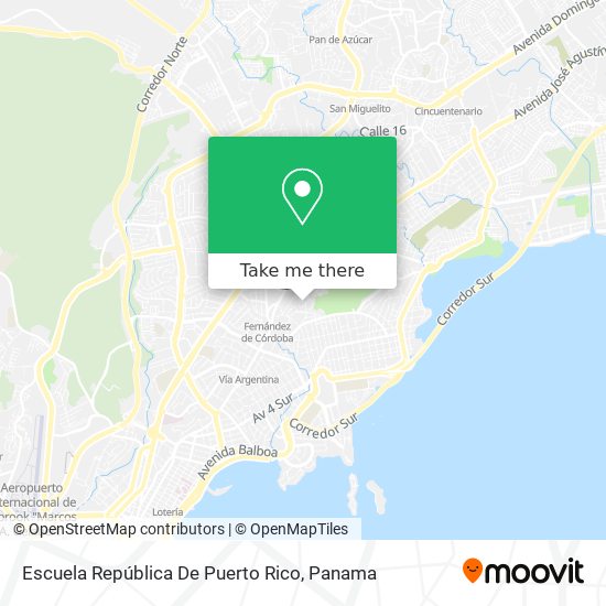 Escuela República De Puerto Rico map