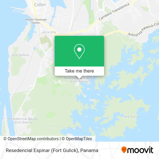 Mapa de Resedencial Espinar (Fort Gulick)
