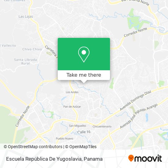 Escuela República De Yugoslavia map