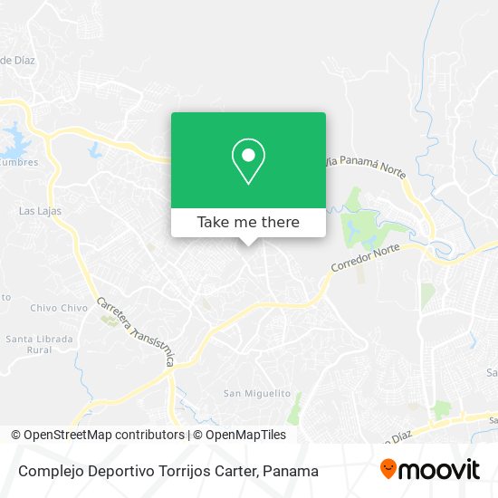 Mapa de Complejo Deportivo Torrijos Carter