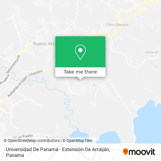 Mapa de Universidad De Panamá - Extensión De Arraiján