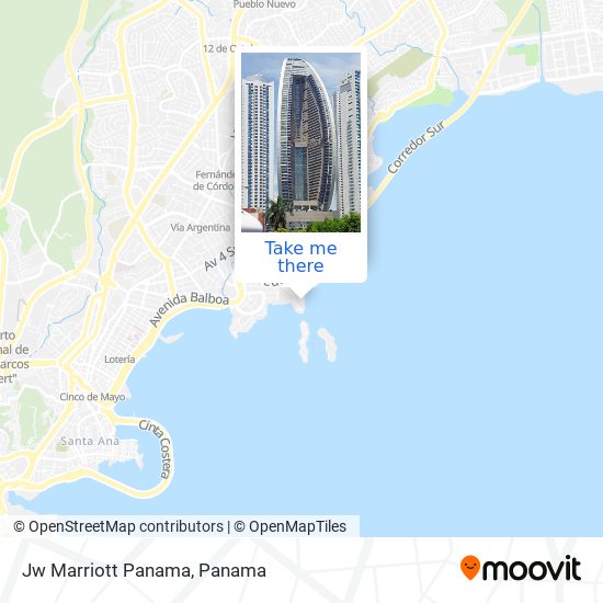 Jw Marriott Panama map