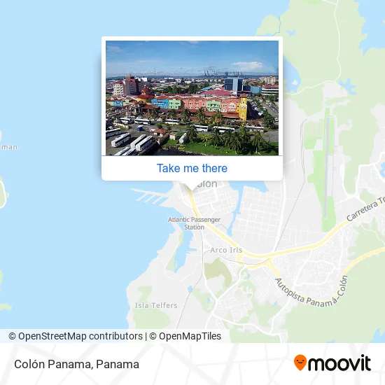 Mapa de Colón Panama