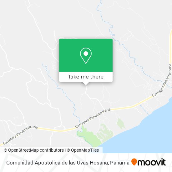 Mapa de Comunidad Apostolica de las Uvas Hosana