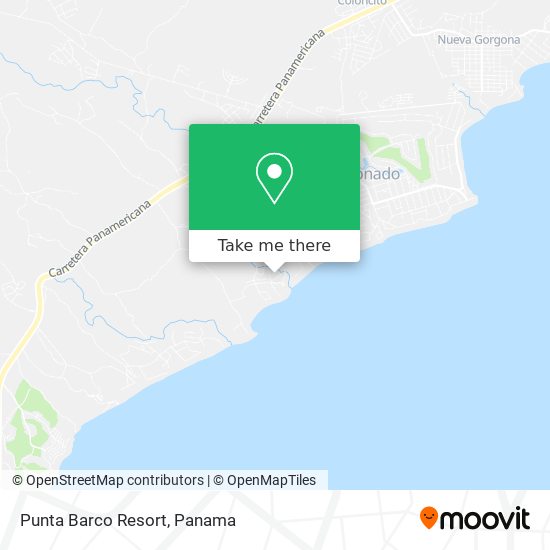Mapa de Punta Barco Resort