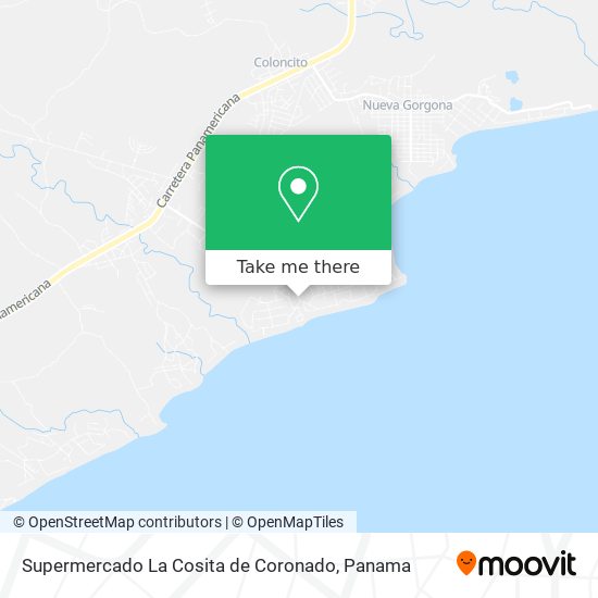 Mapa de Supermercado La Cosita de Coronado