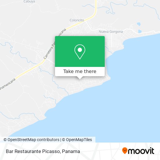 Mapa de Bar Restaurante Picasso