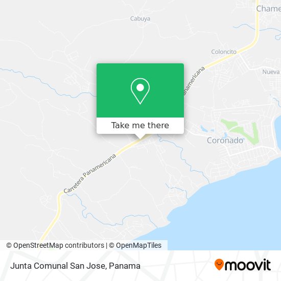 Junta Comunal San Jose map