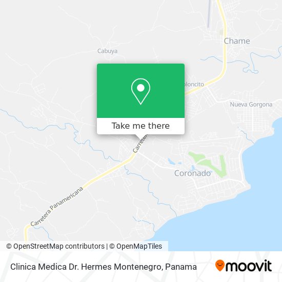 Mapa de Clinica Medica Dr. Hermes Montenegro