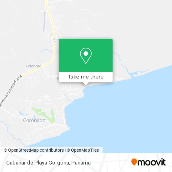 Mapa de Cabañar de Playa Gorgona