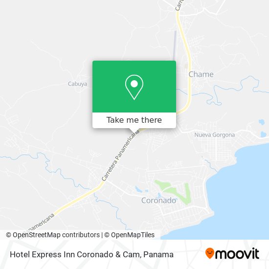 Hotel Express Inn Coronado & Cam map