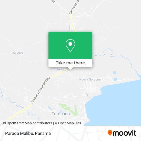Mapa de Parada Malibú