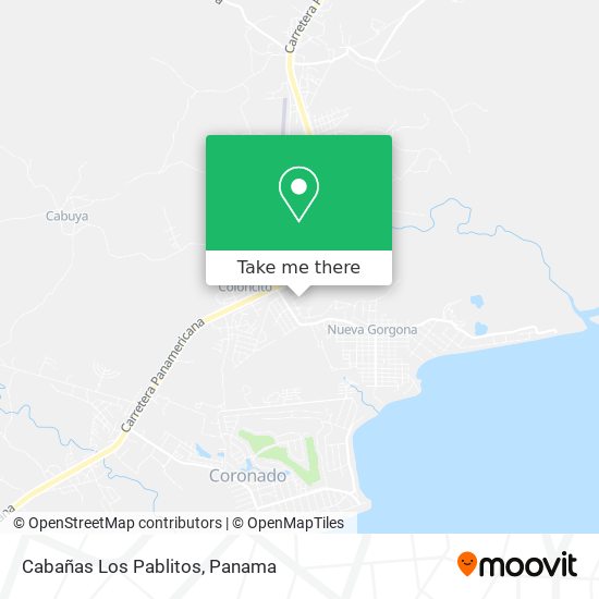 Cabañas Los Pablitos map