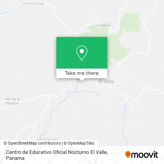 Mapa de Centro de Educativo Oficial Nocturno El Valle